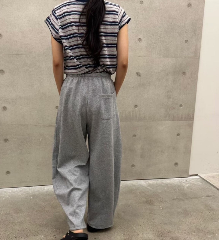 韓 素色雙綁帶寬褲 3色