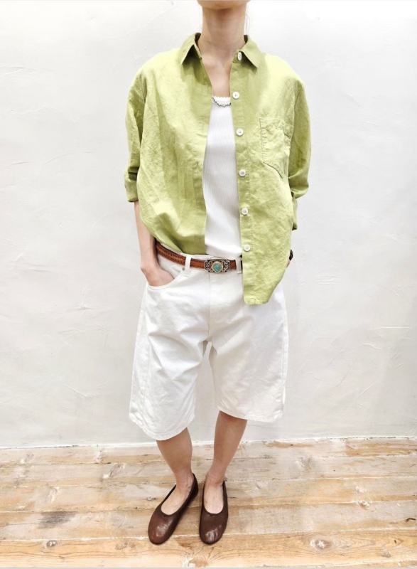 韓 棉質五分褲 2色 size