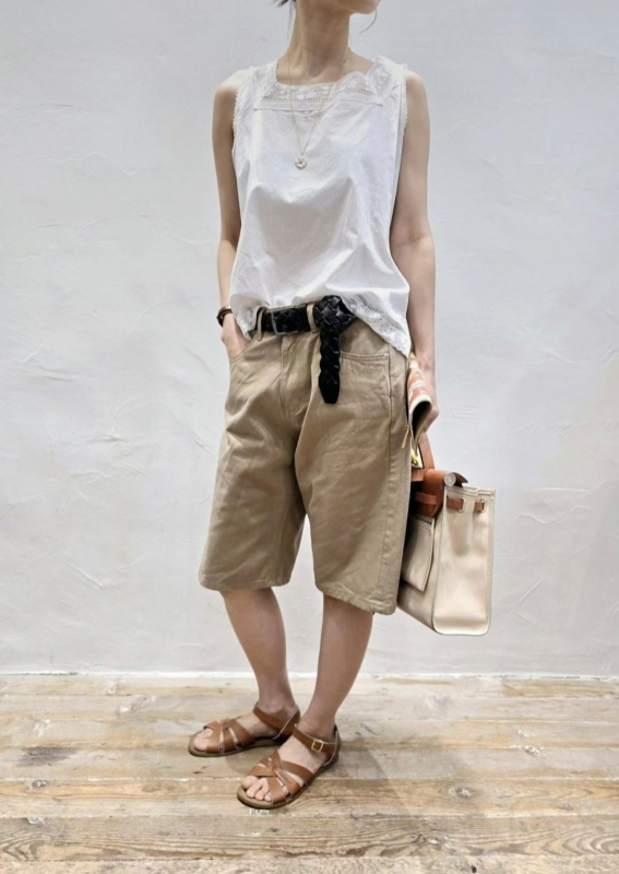 韓 棉質五分褲 2色 size