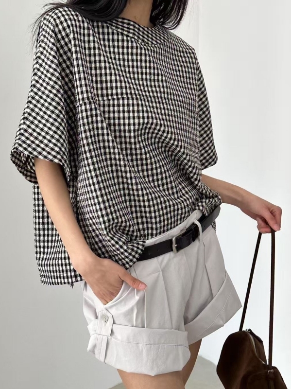 韓 可反捲短褲 2色