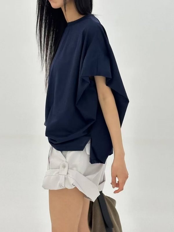 韓 可反捲短褲 2色