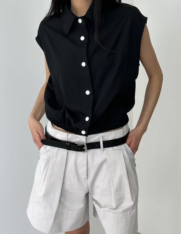 韓 可反捲短褲 2色