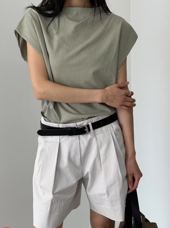 韓 可反捲短褲 2色