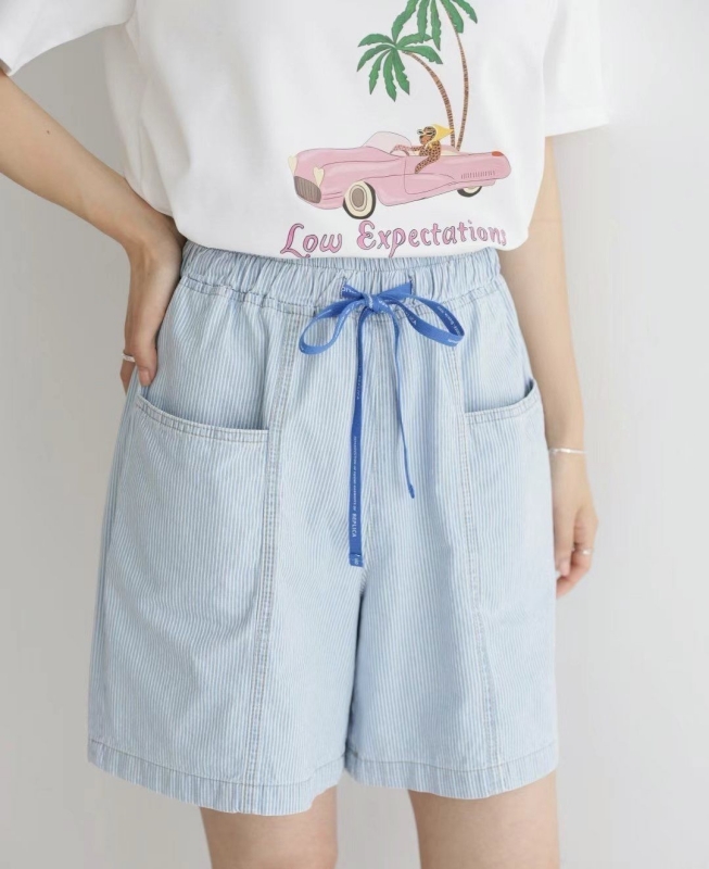 韓 綁帶清爽短褲 2色