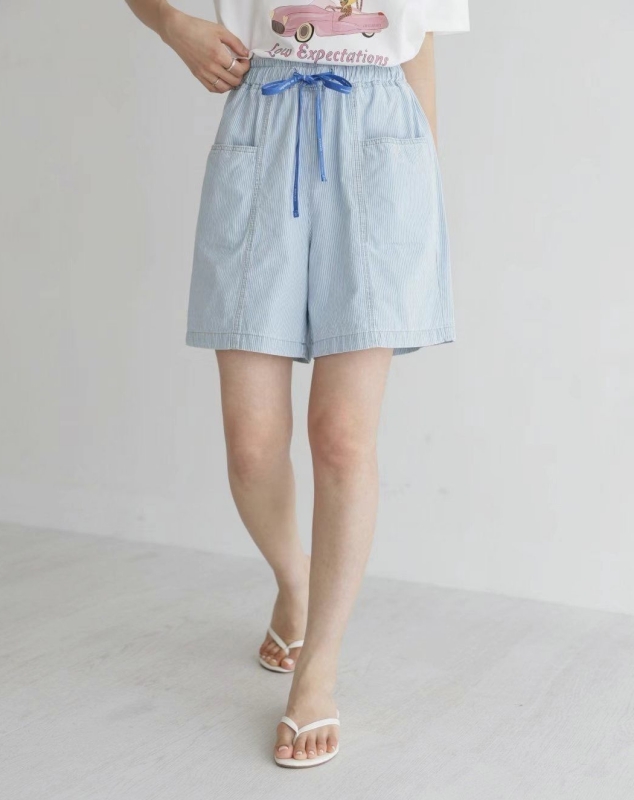 韓 綁帶清爽短褲 2色