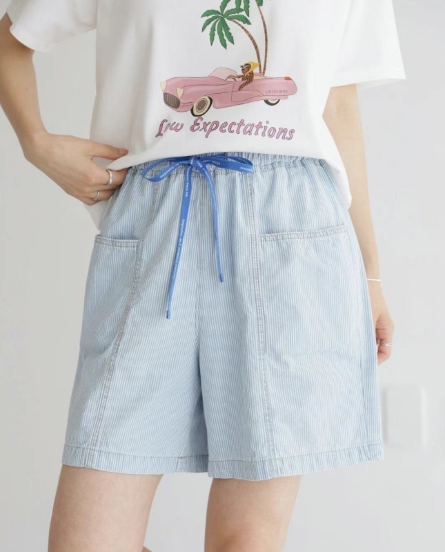 韓 綁帶清爽短褲 2色