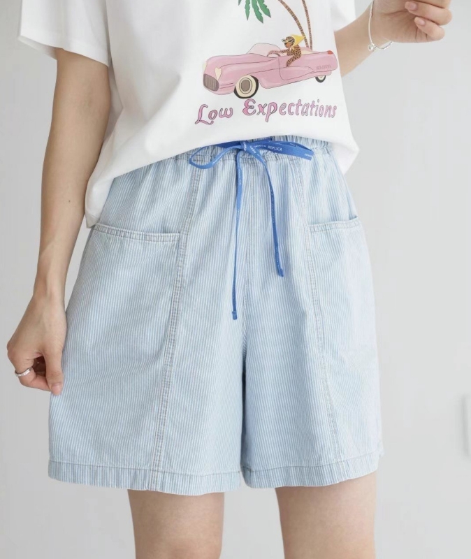 韓 綁帶清爽短褲 2色