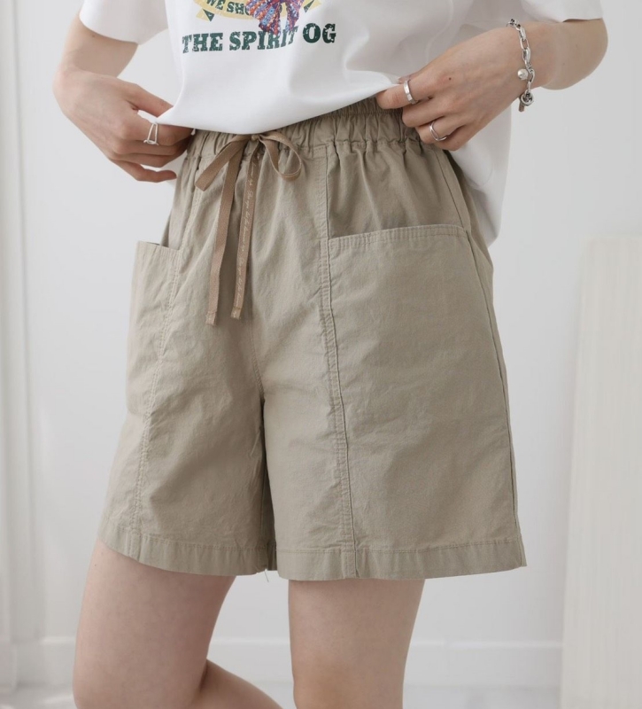 韓 二口袋素面短褲 5色