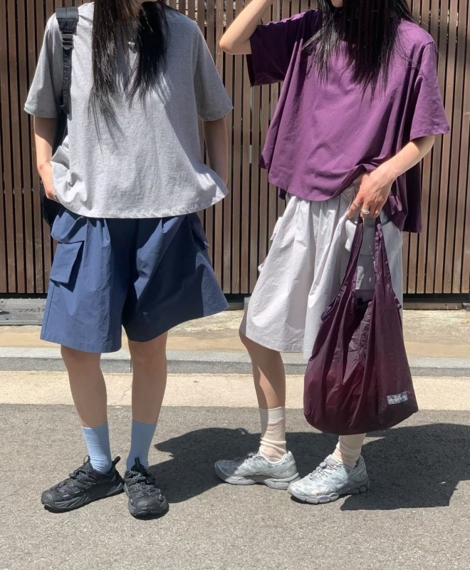 韓 側大口袋短褲 3色 size