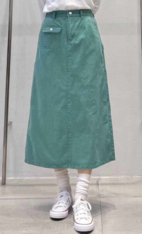 韓 小標休閒綿長裙 3色 size