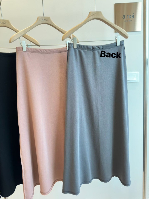 韓 素面長裙 3色