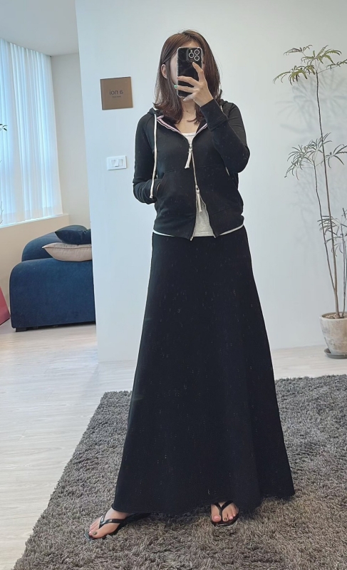 韓 素面長裙 3色