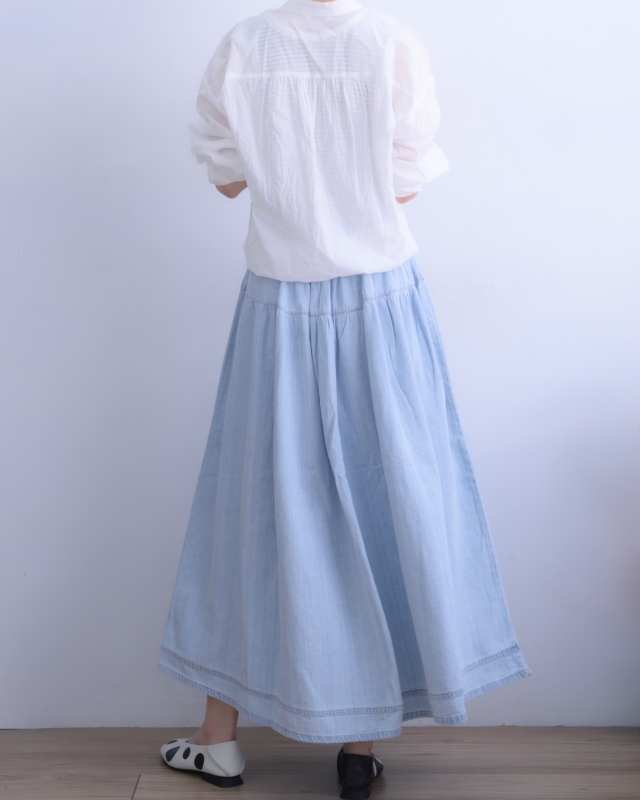 韓 牛仔圓裙 2色 size