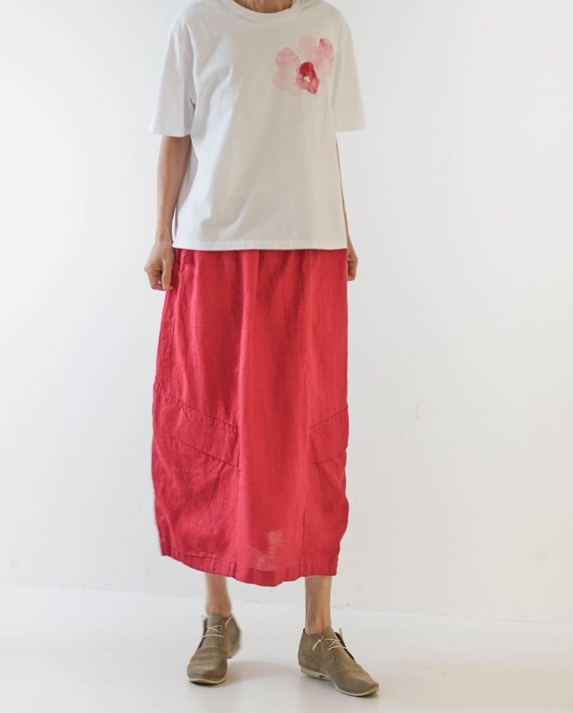 韓 低大口長裙 3色 size