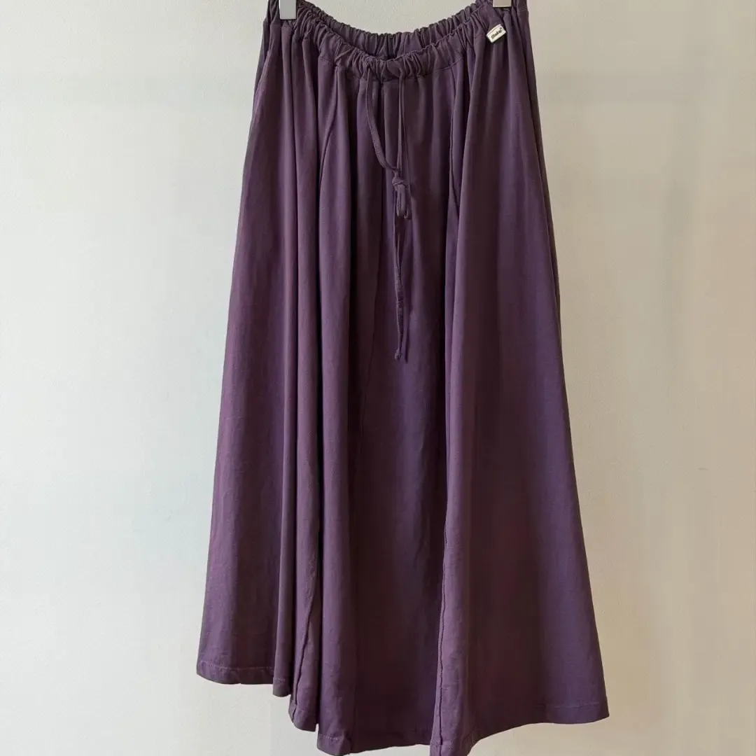 韓 綁帶棉質長裙 4色
