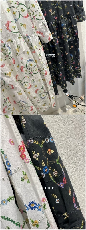 韓 繽紛小花長洋 2色