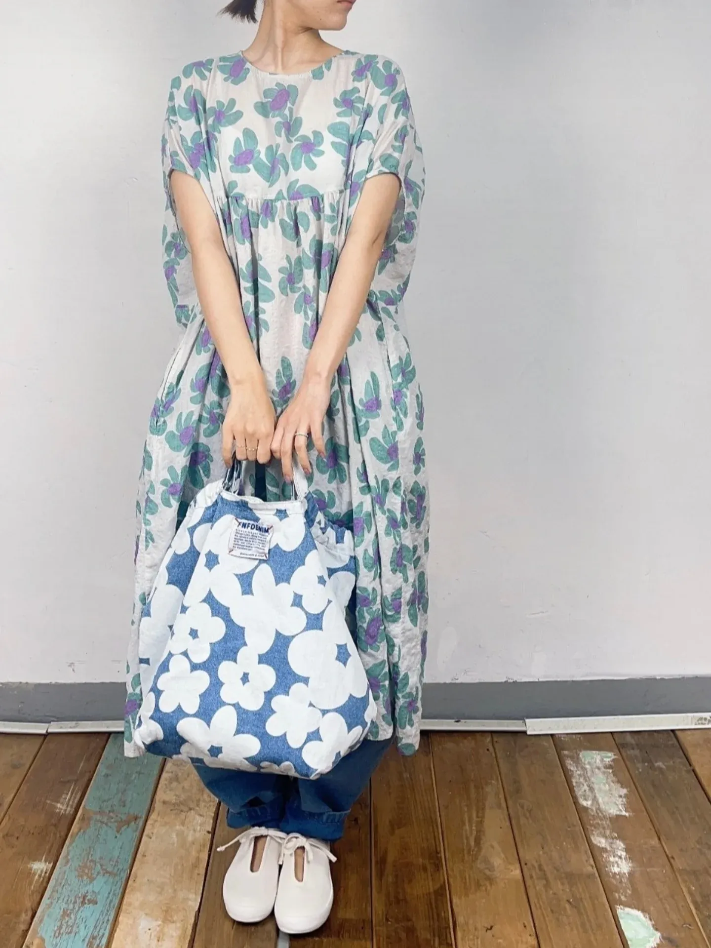 韓 旋轉花花長洋 3色