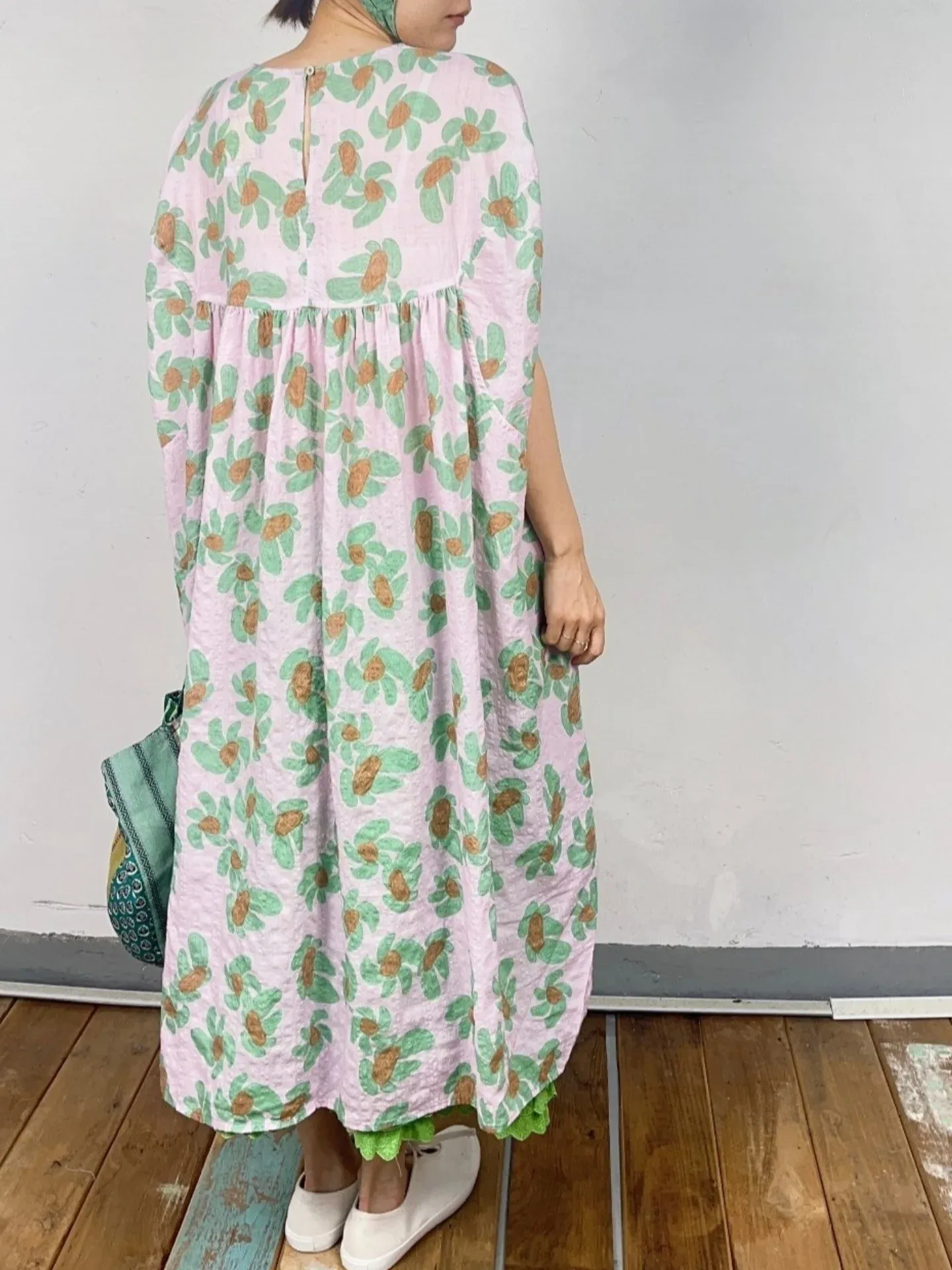 韓 旋轉花花長洋 3色