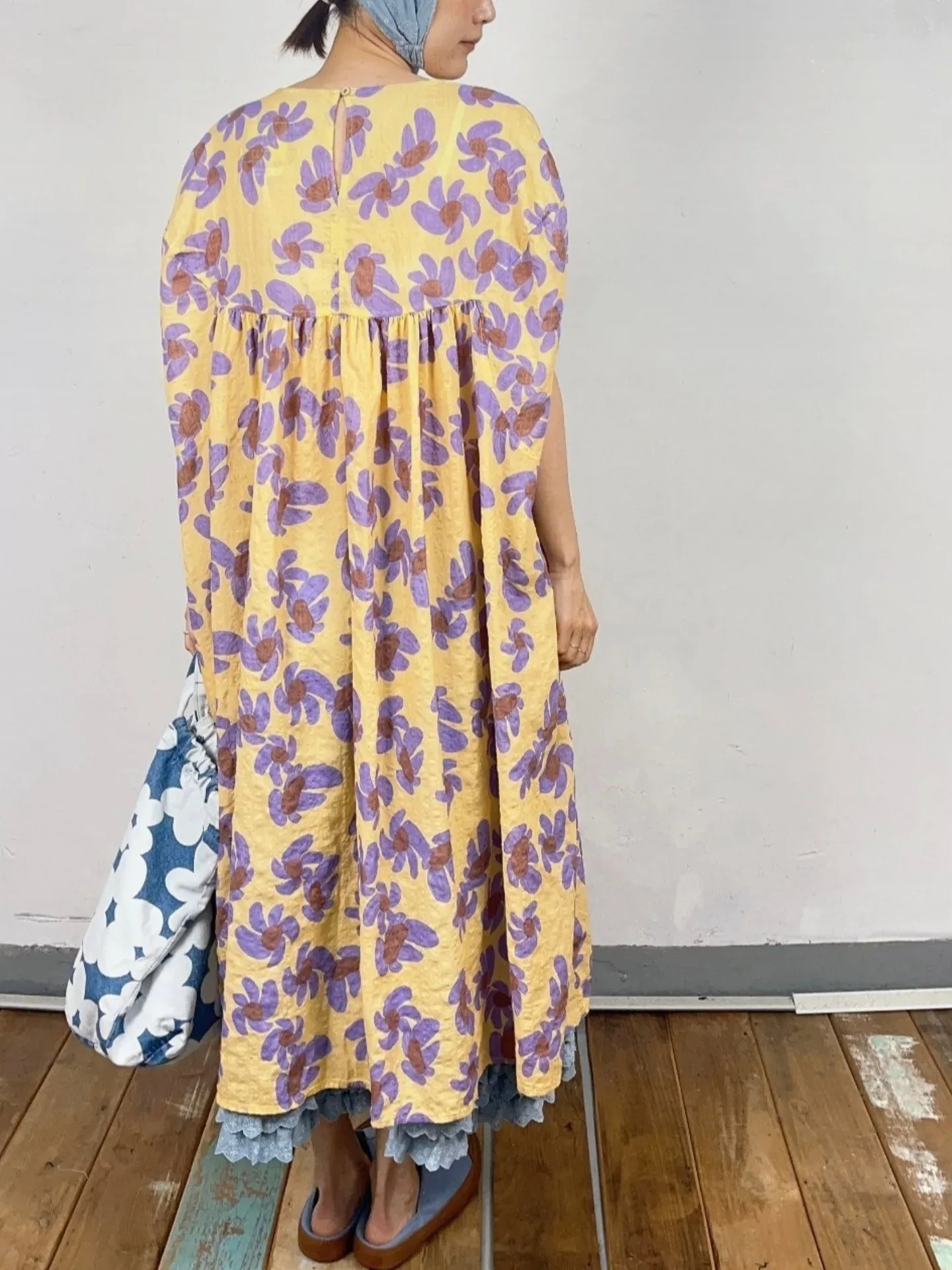 韓 旋轉花花長洋 3色