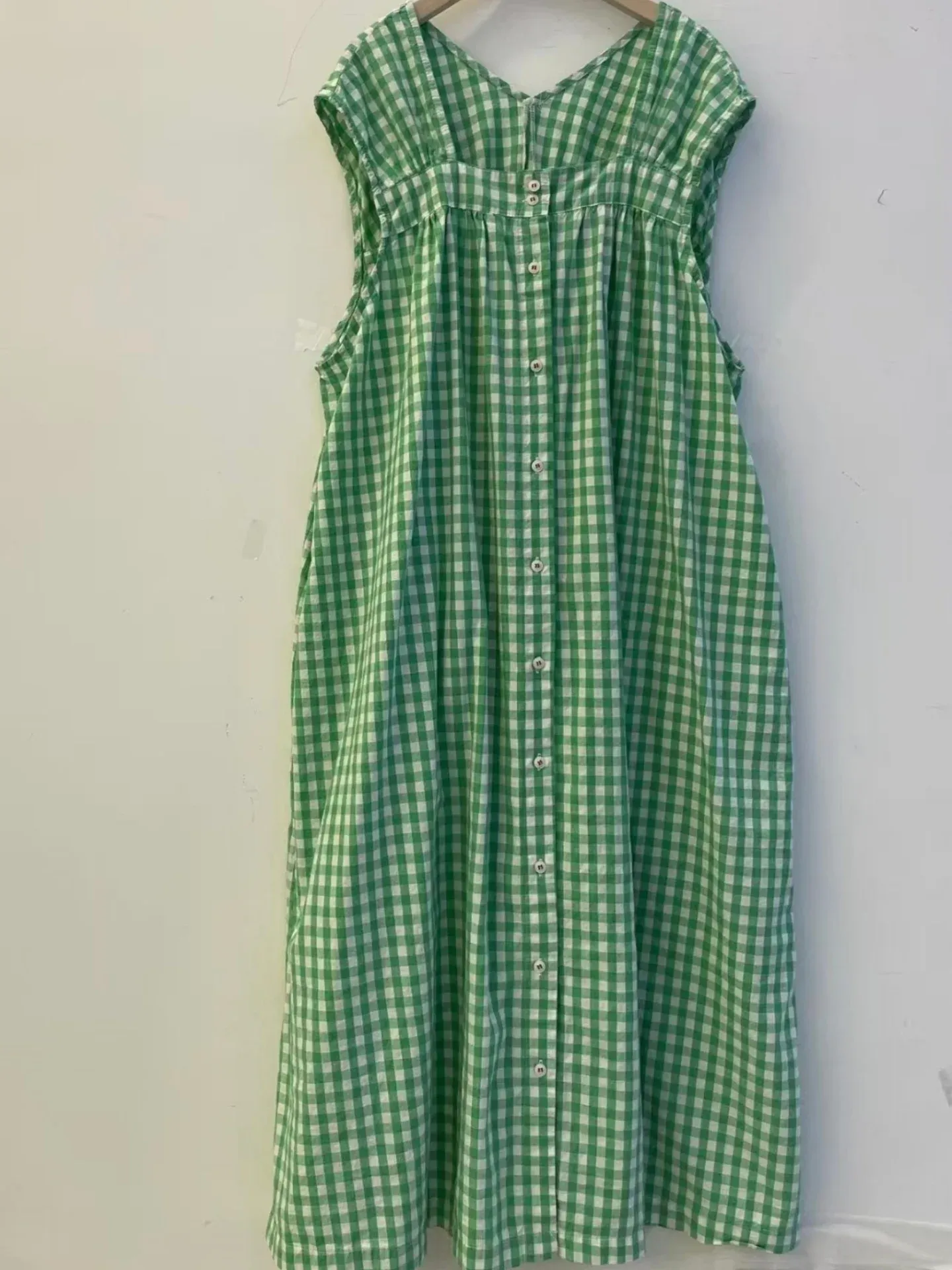 韓 兩面穿格紋長洋 3色