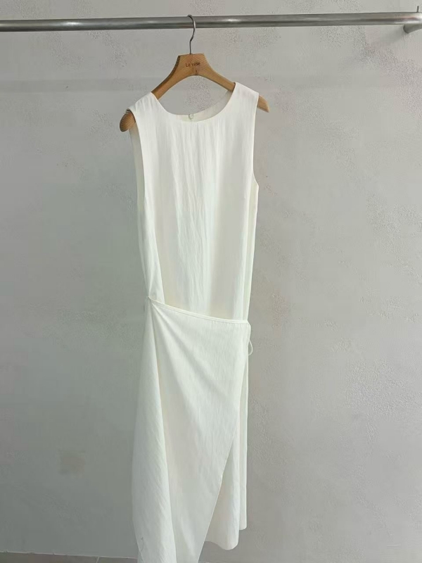 韓 側片綁帶長洋 3色