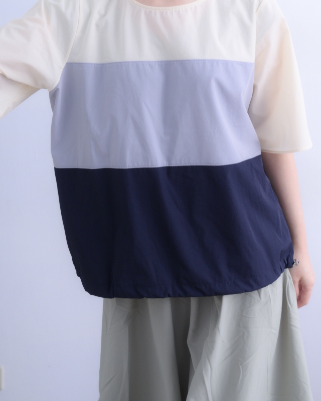 韓 兩件式配色長洋 2色 size