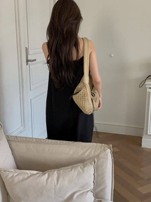 韓 細肩帶連身寬褲 2色