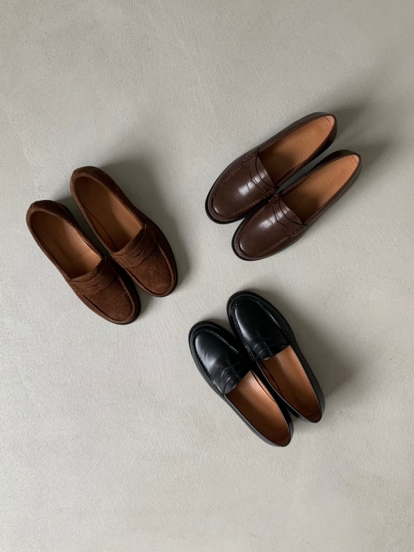 韓 真皮樂福鞋 3色