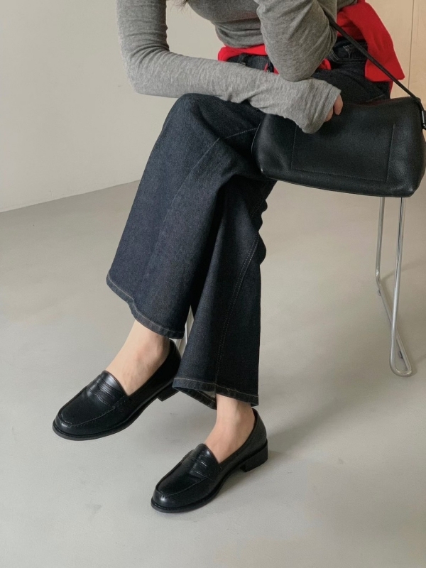 韓 真皮樂福鞋 3色