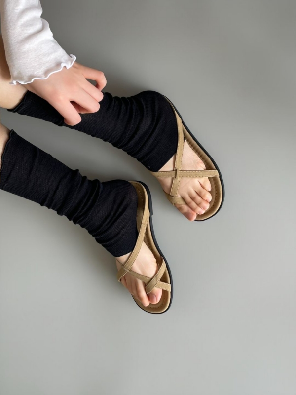 韓 交叉夾腳拖鞋 3色