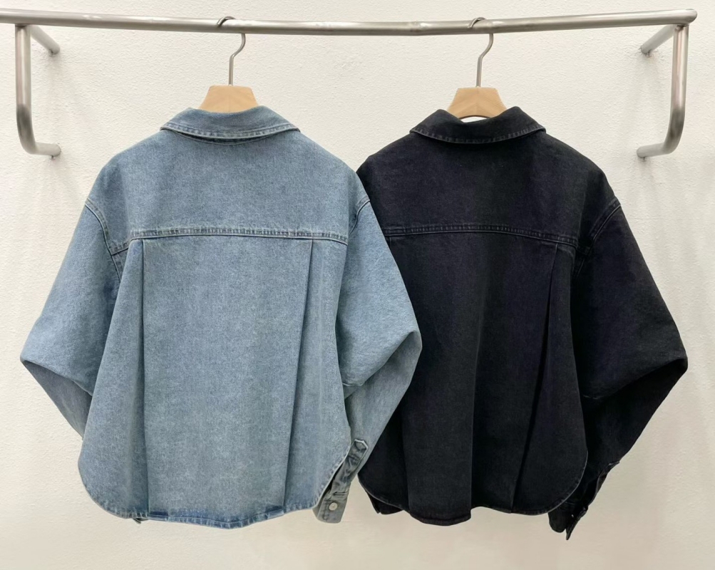 韓 單口袋牛仔外套 2色 size