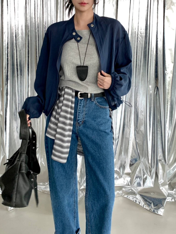 韓 短版拉鍊外套 3色