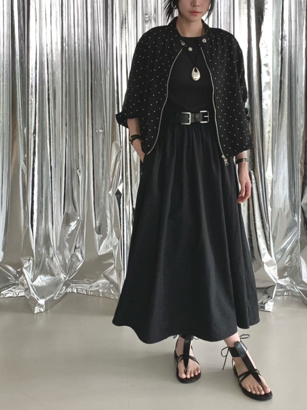 韓 細點點短版外套 2色