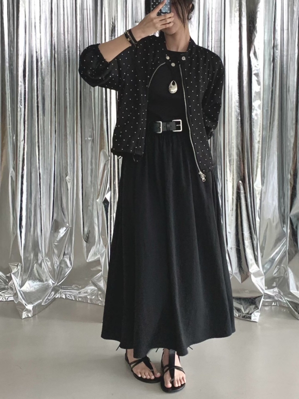 韓 細點點短版外套 2色