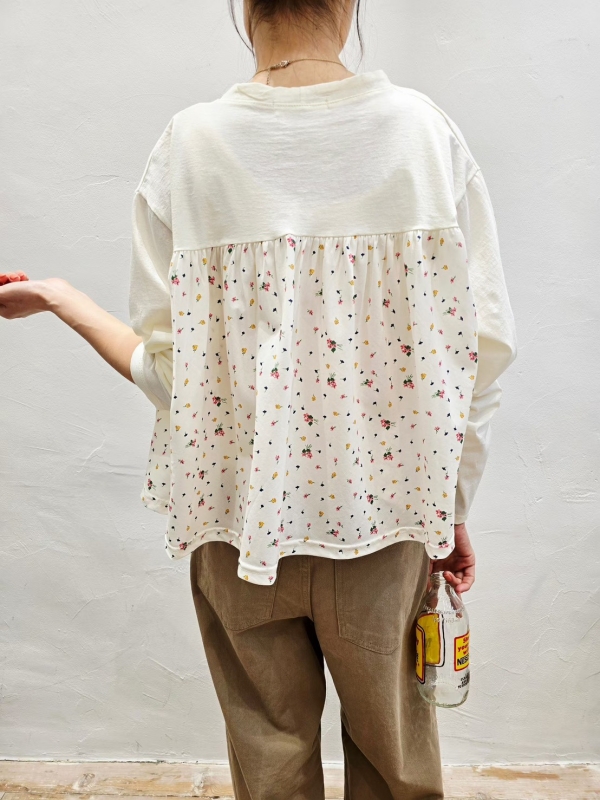 韓 背碎花小外套 2色 size