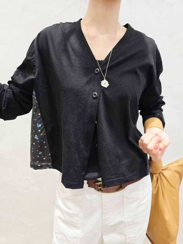 韓 背碎花小外套 2色 size