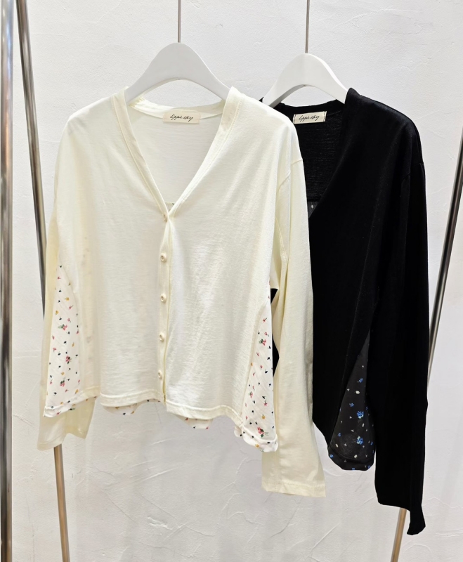 韓 背碎花小外套 2色 size