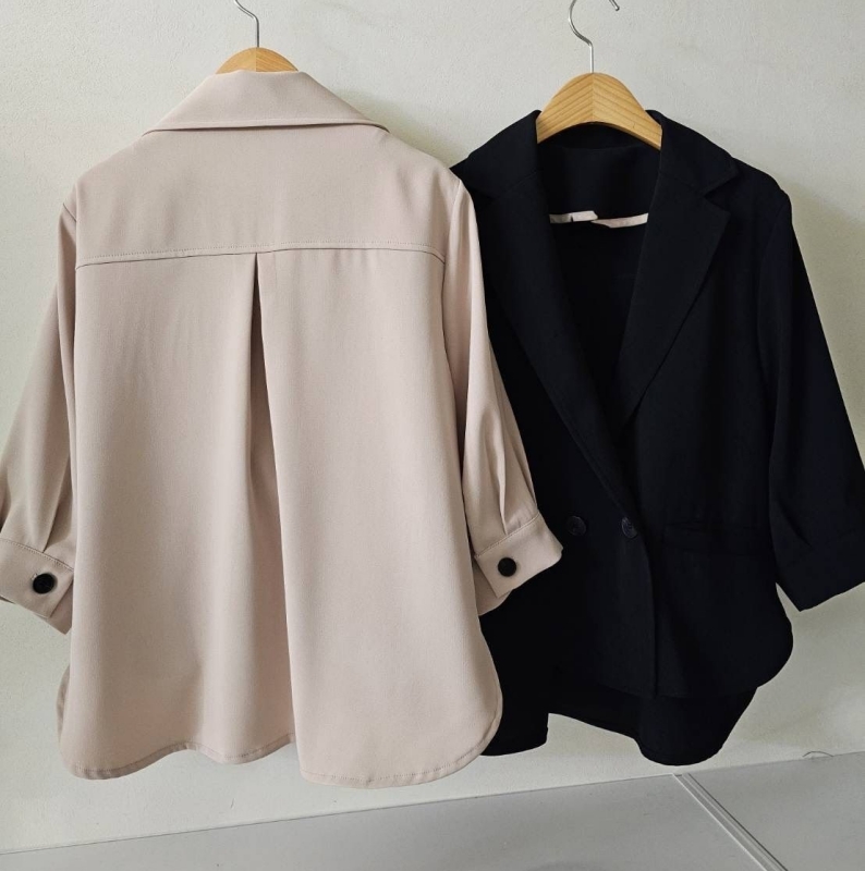 韓 二釦西裝外套 2色 size