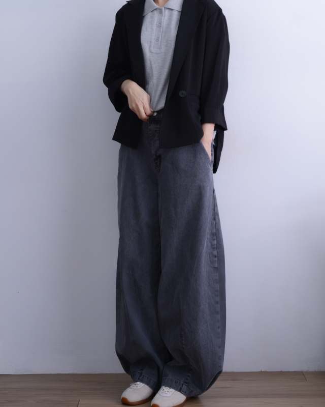 韓 二釦西裝外套 2色 size