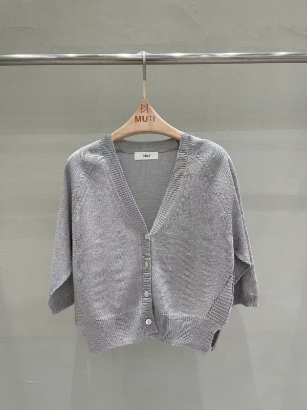 韓 四釦針織短版外套 4色 size