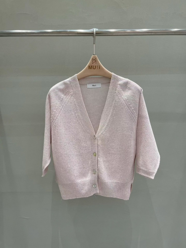 韓 四釦針織短版外套 4色 size