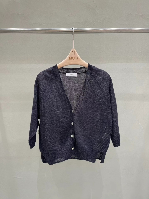 韓 四釦針織短版外套 4色 size