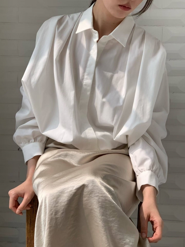 韓 下縮口襯衫外套 2色