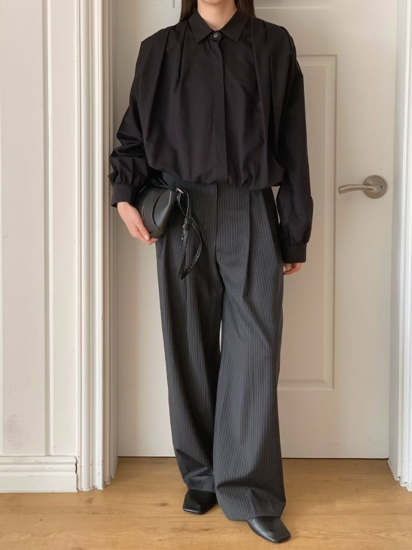 韓 下縮口襯衫外套 2色