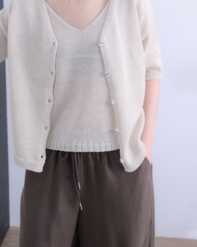 韓 短袖外套+背心 4色 size