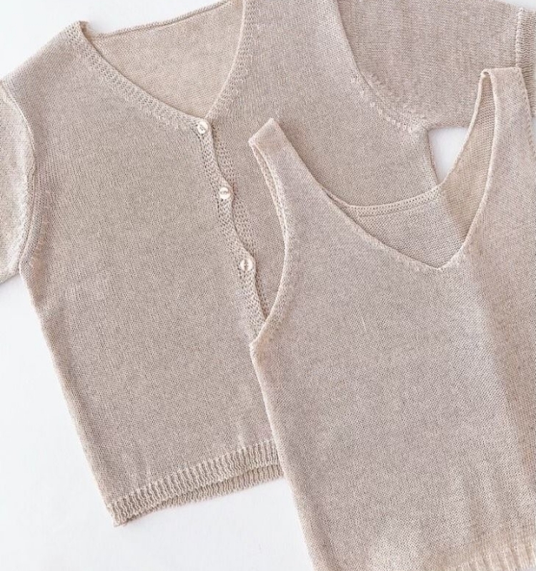 韓 短袖外套+背心 4色 size