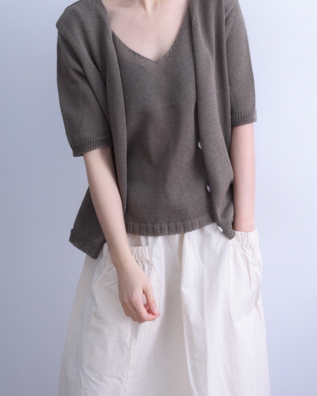 韓 短袖外套+背心 4色 size