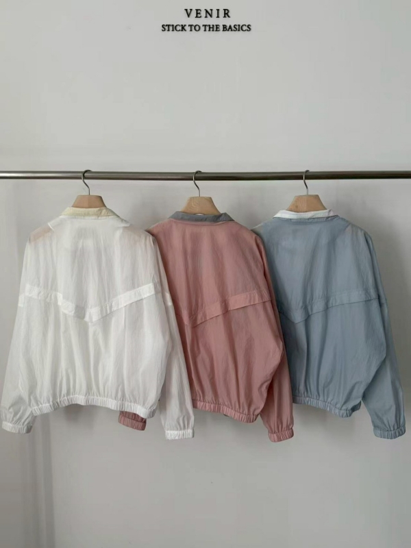 韓 內領配色外套 3色