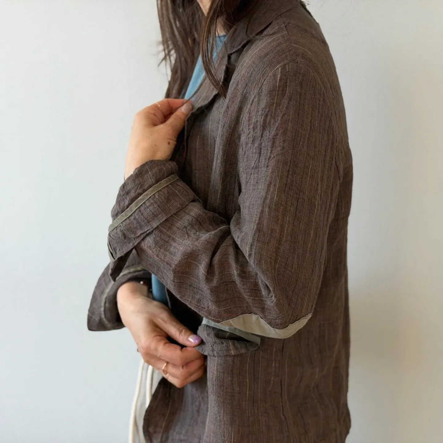 韓 背貼布西裝外套 2色