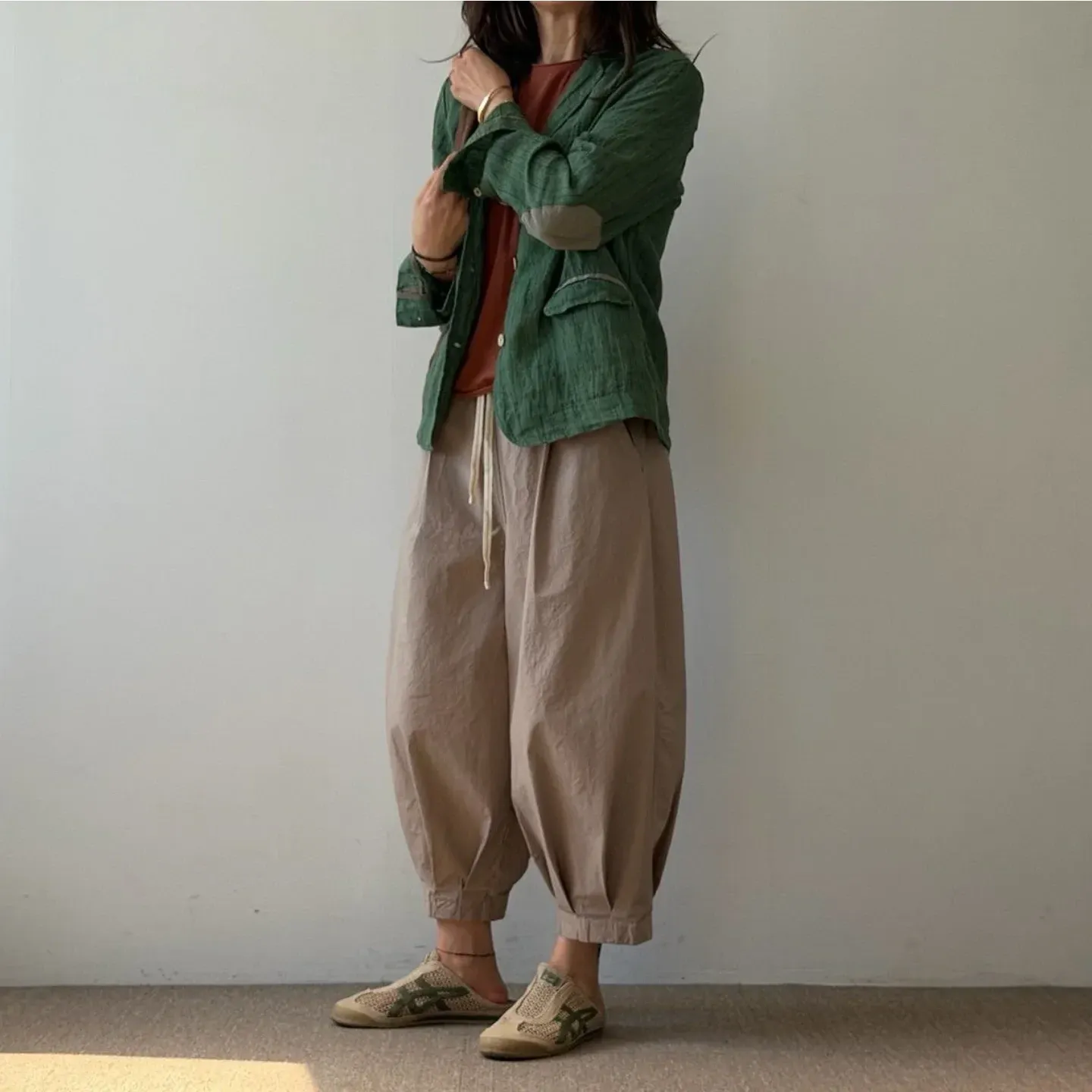 韓 背貼布西裝外套 2色